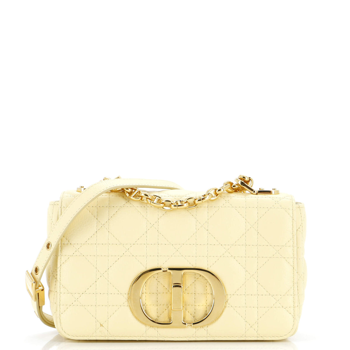 Christian Dior Caro Bag Cannage Quilt Calfskin Small