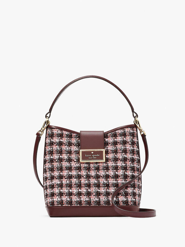 Kate Spade Au Reegan Tweed Fabric Bucket Bag