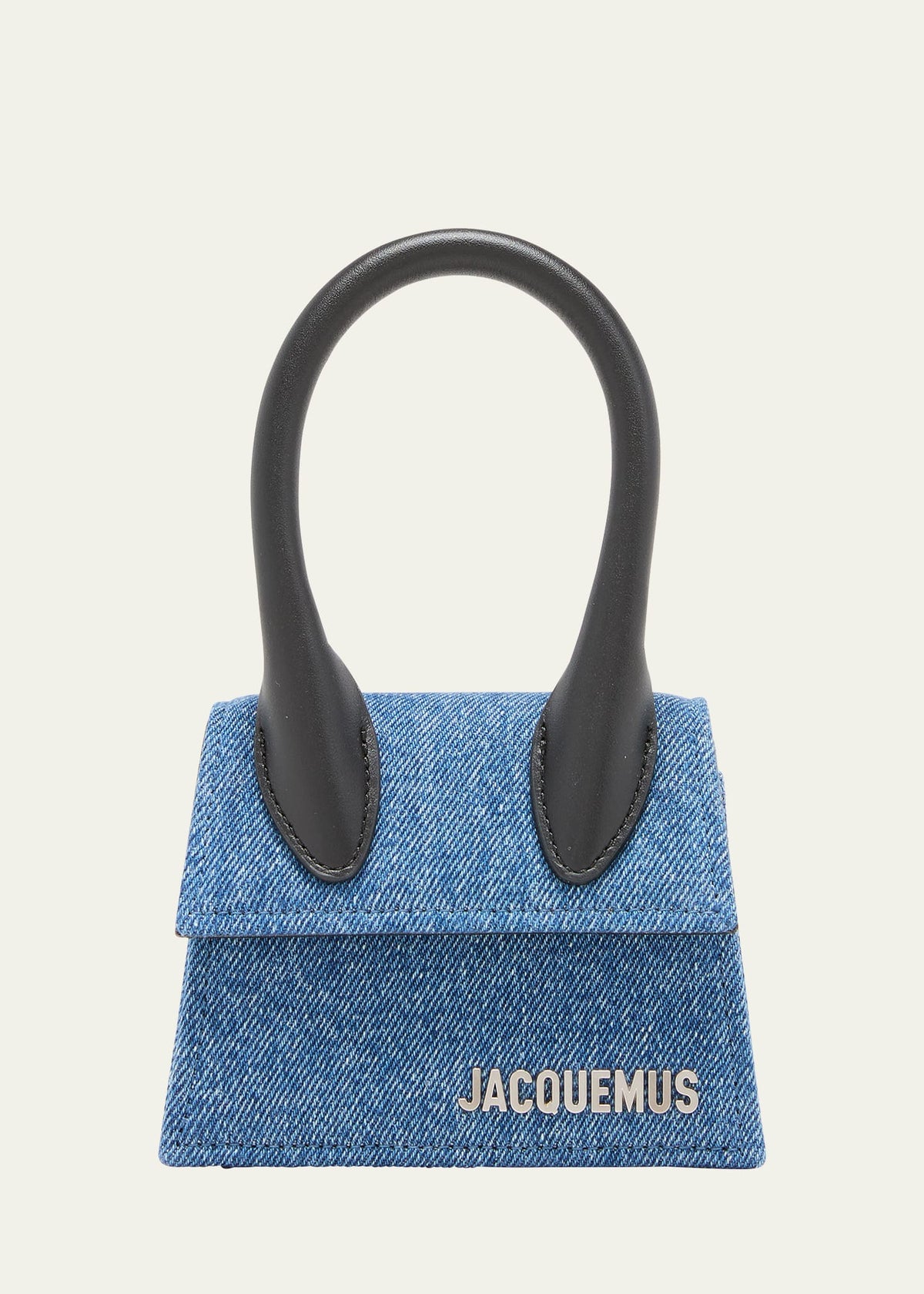 Jacquemus Men's Le Chiquito Homme Denim Top-Handle Bag