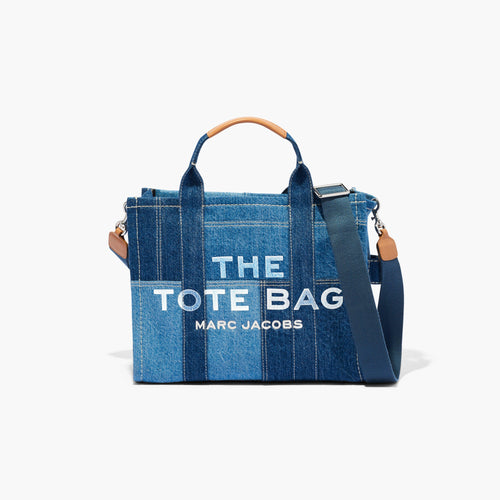 The Denim Medium Tote Bag in Blue Denim