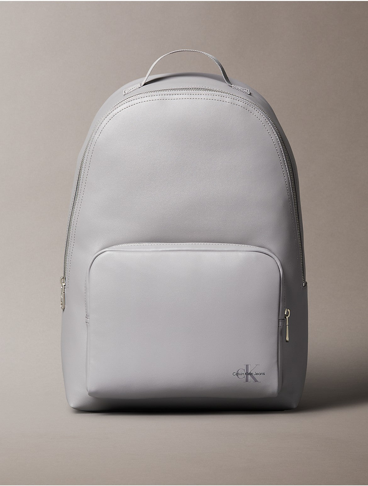 Calvin Klein Men's Monogram Logo Campus Backpack - Grey