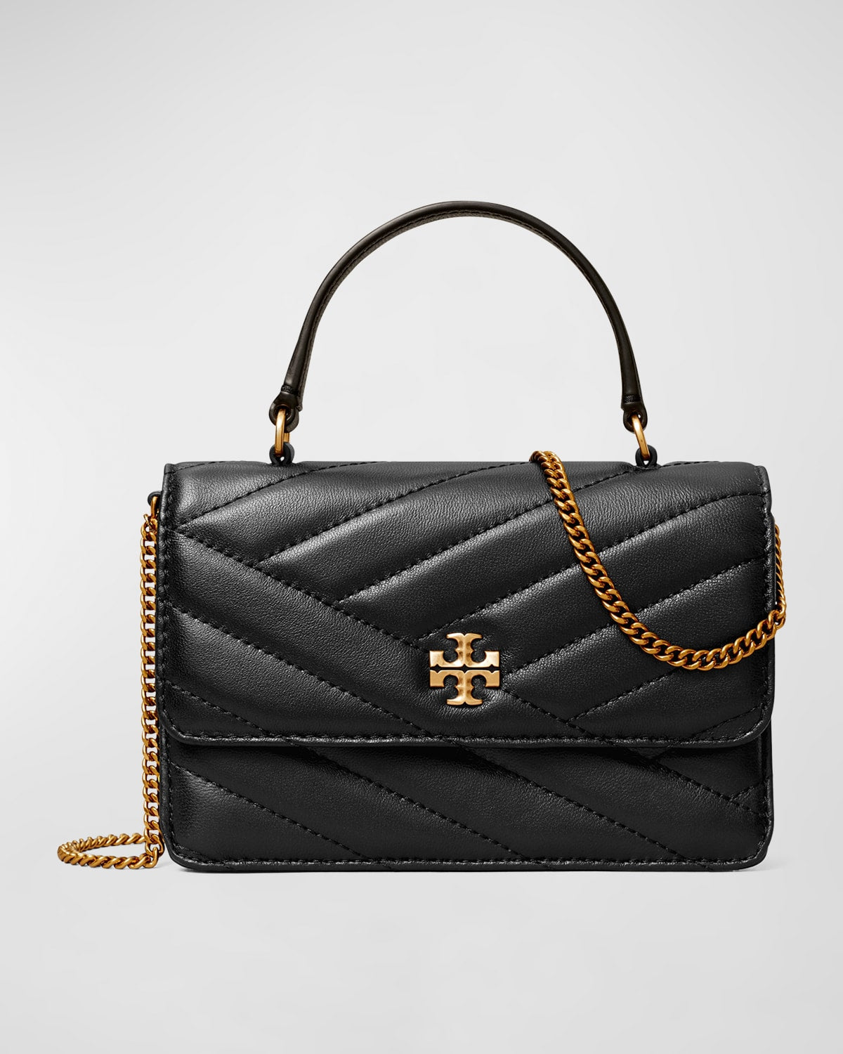 Tory Burch Kira Mini Quilted Top-Handle Bag