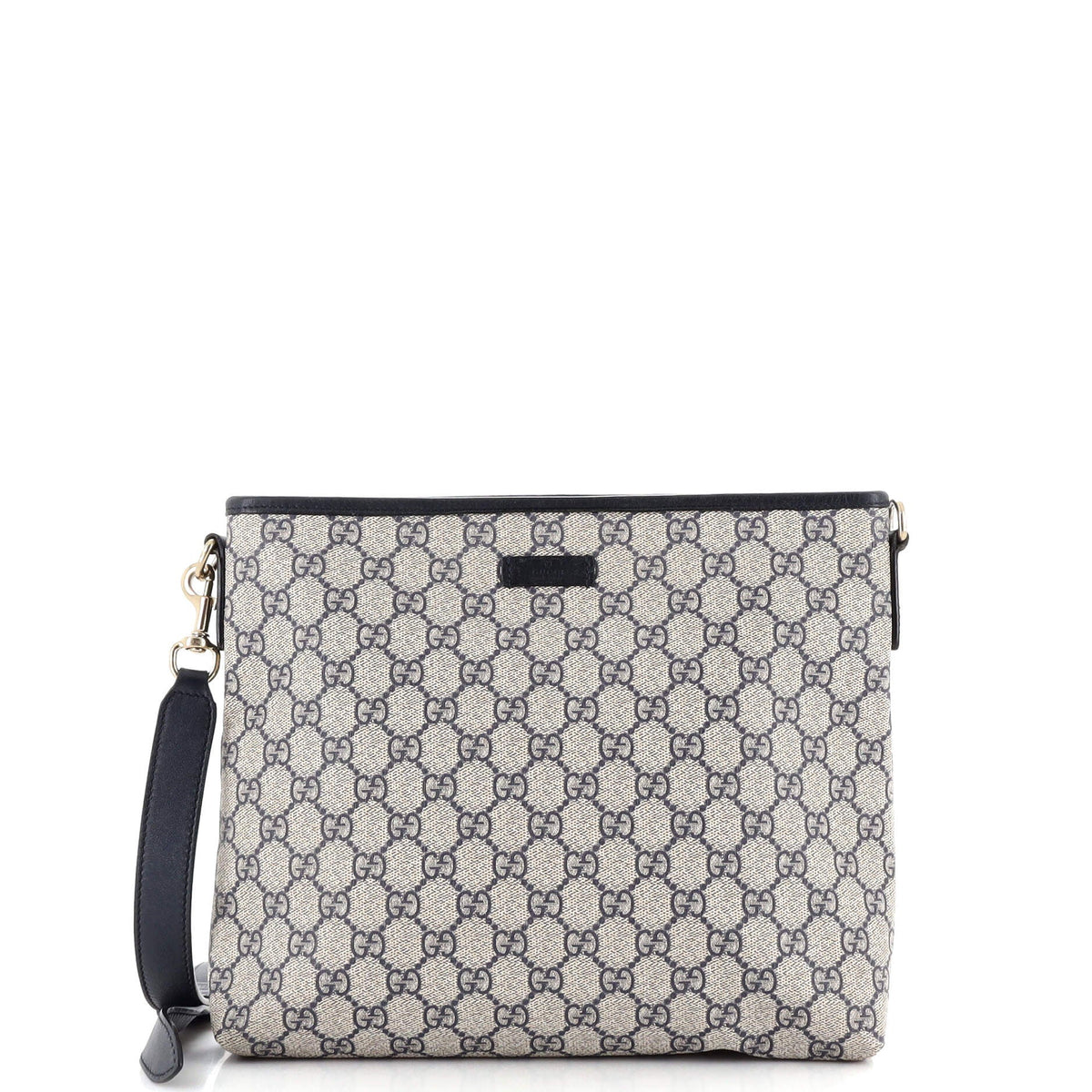 Gucci GUCCI Zip Top Messenger Bag GG Coated Canvas Medium