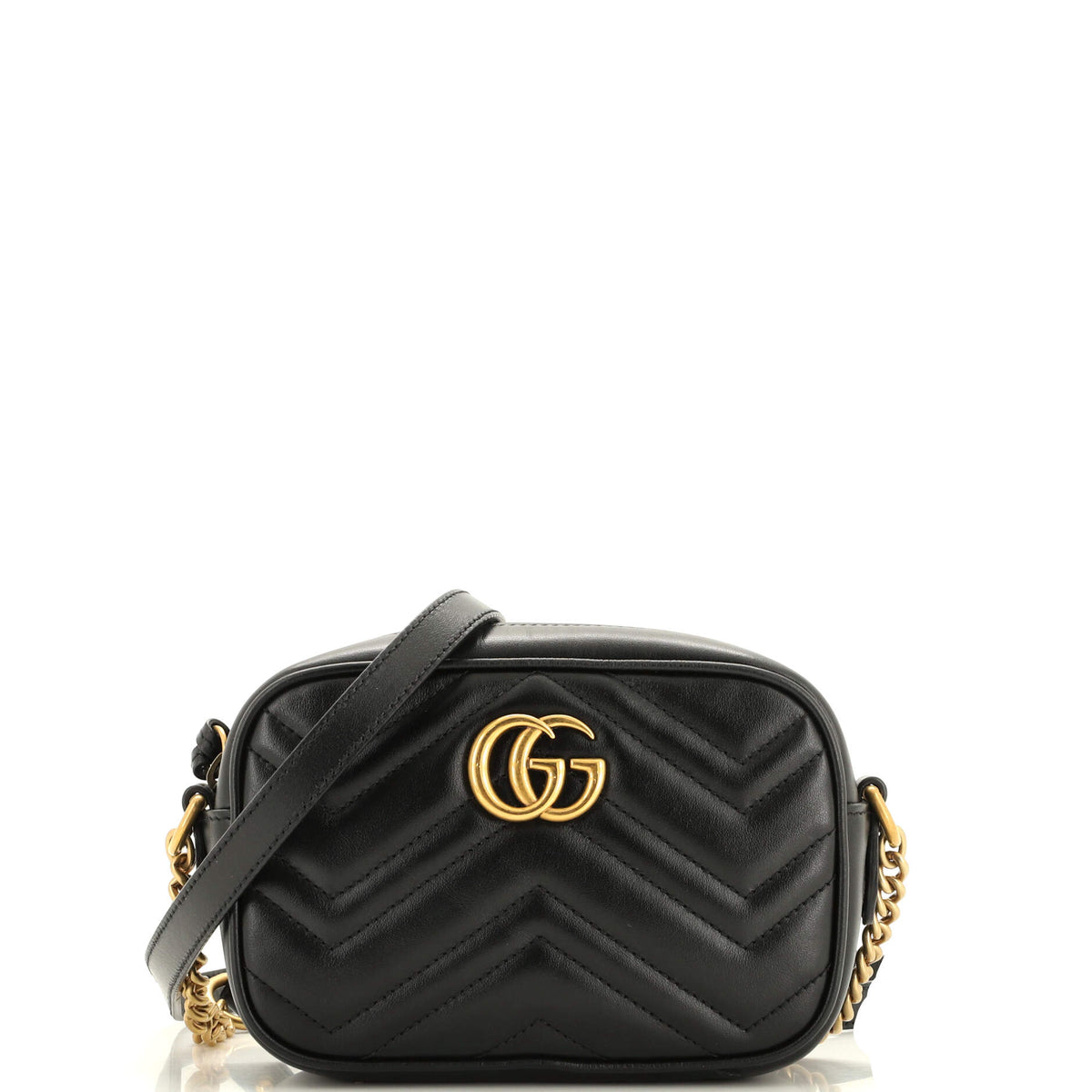 Gucci GUCCI GG Marmont Shoulder Bag Matelasse Leather Mini