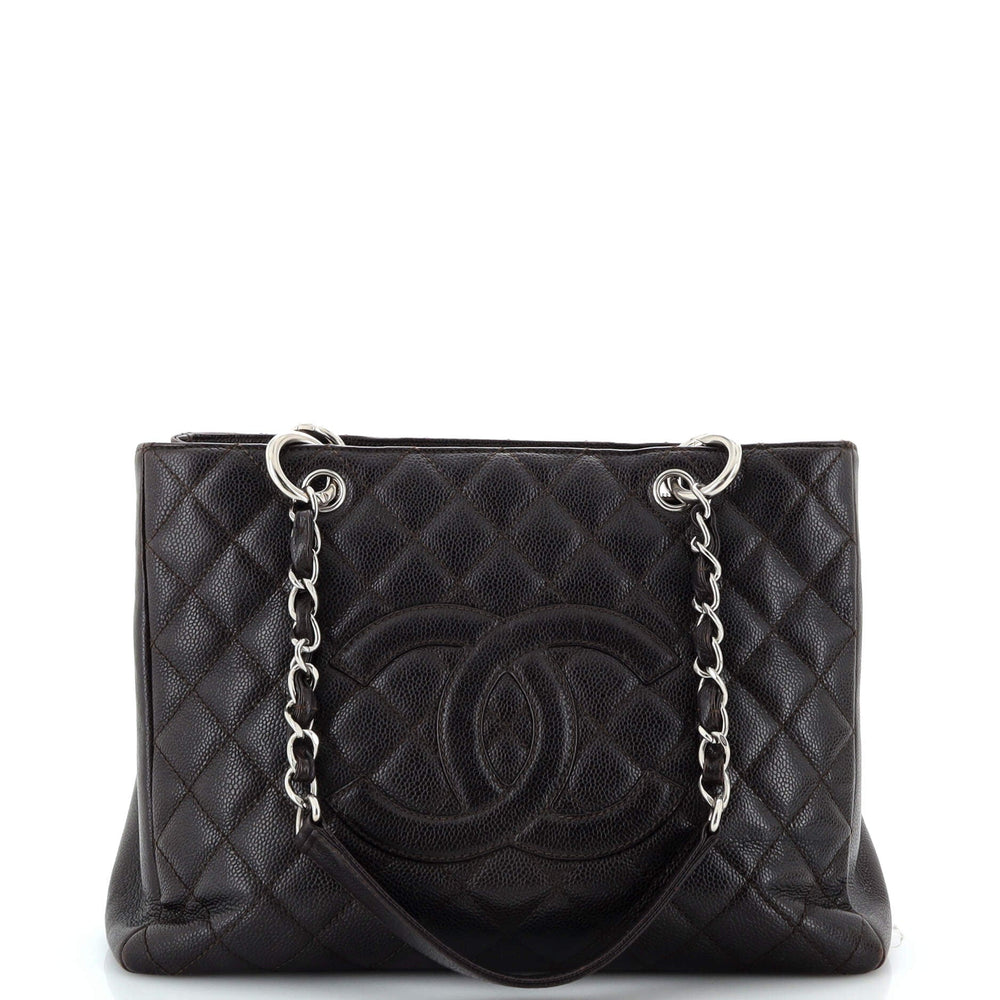 CHANEL Grand Shopping Tote Quilted Caviar