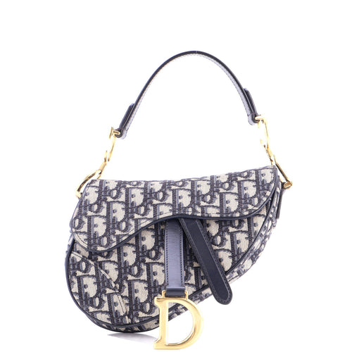 Saddle Handbag Oblique Canvas Mini
