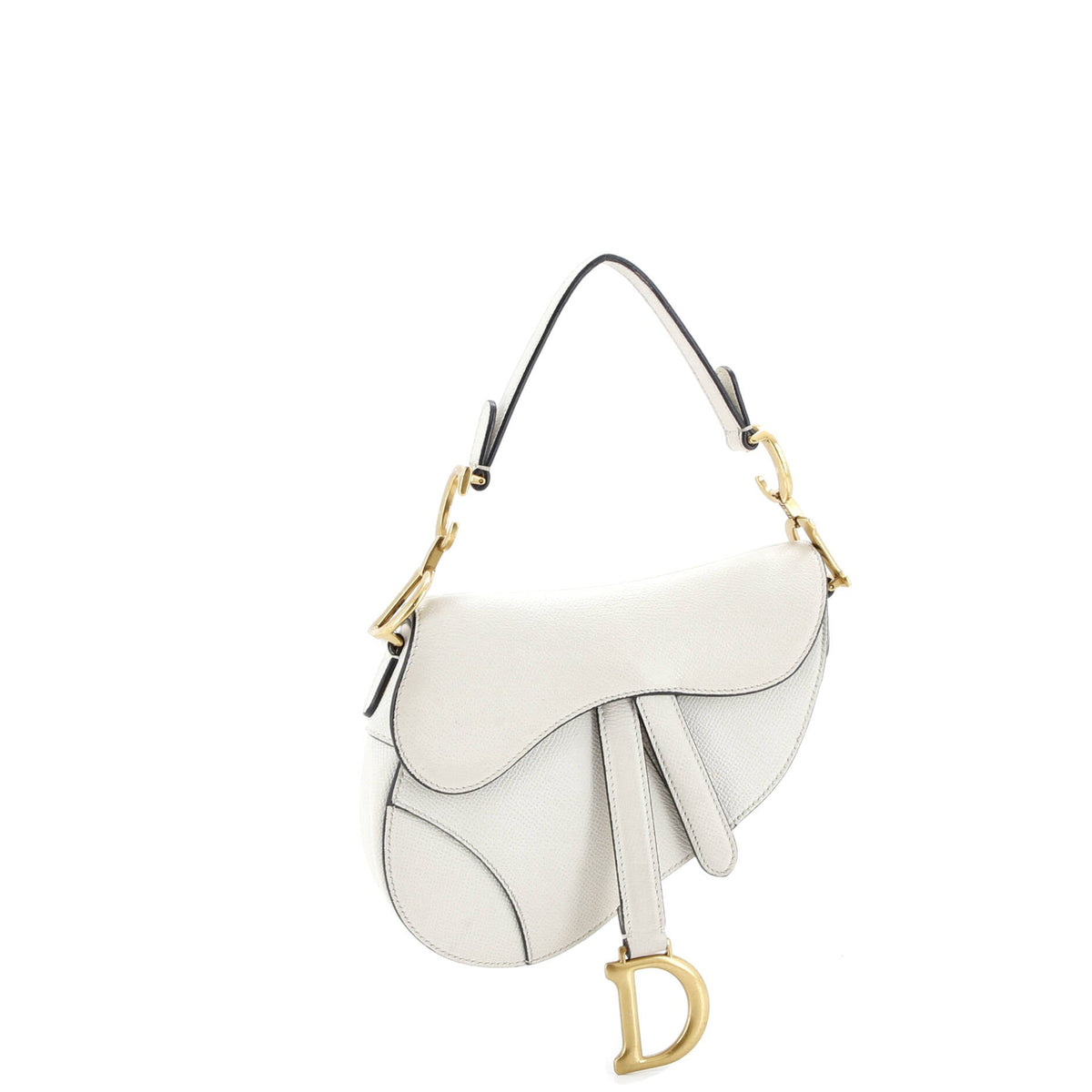 Christian Dior Saddle Handbag Leather Mini