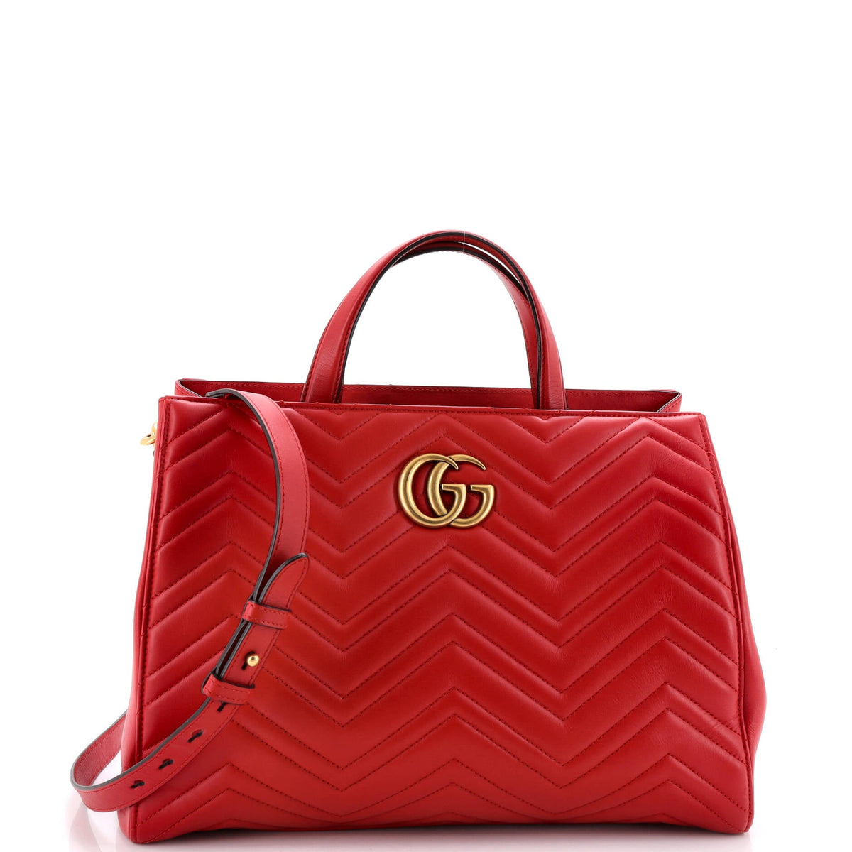 Gucci GUCCI GG Marmont Tote Matelasse Leather Medium