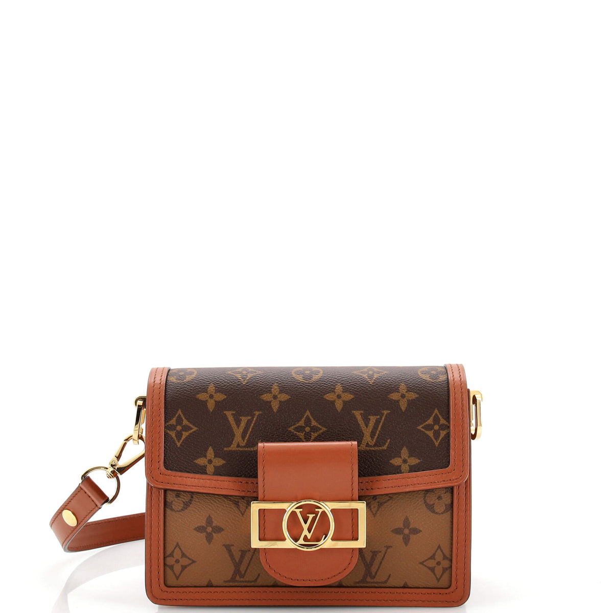 Louis Vuitton Dauphine Shoulder Bag Reverse Monogram Canvas Mini