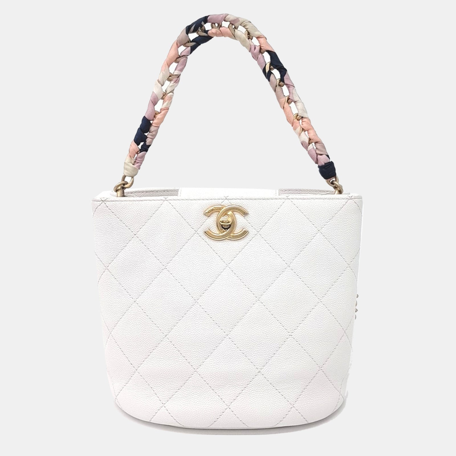 Chanel Schultertasche mit Kaviarkette