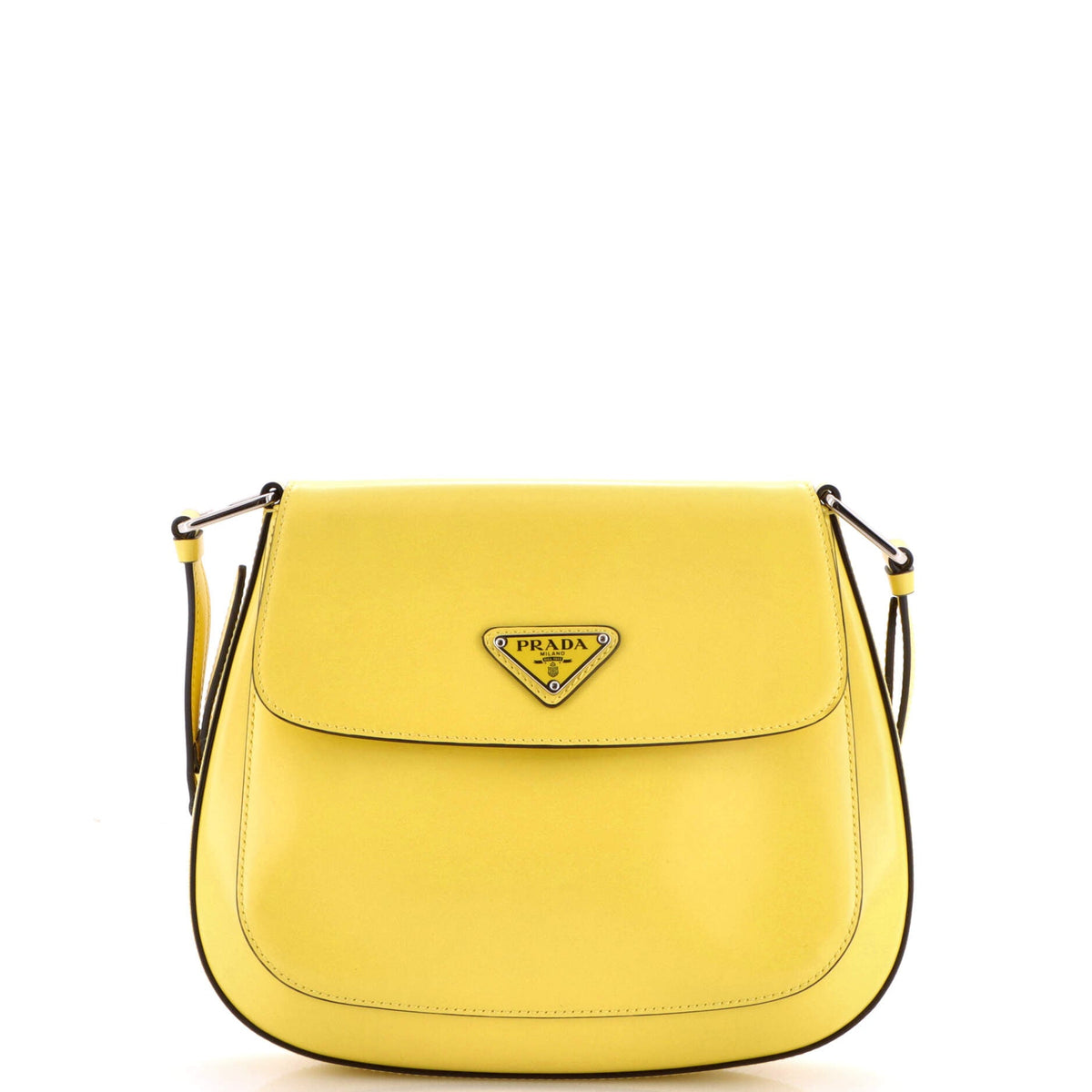 Prada PRADA Cleo Flap Shoulder Bag Spazzolato Leather Small
