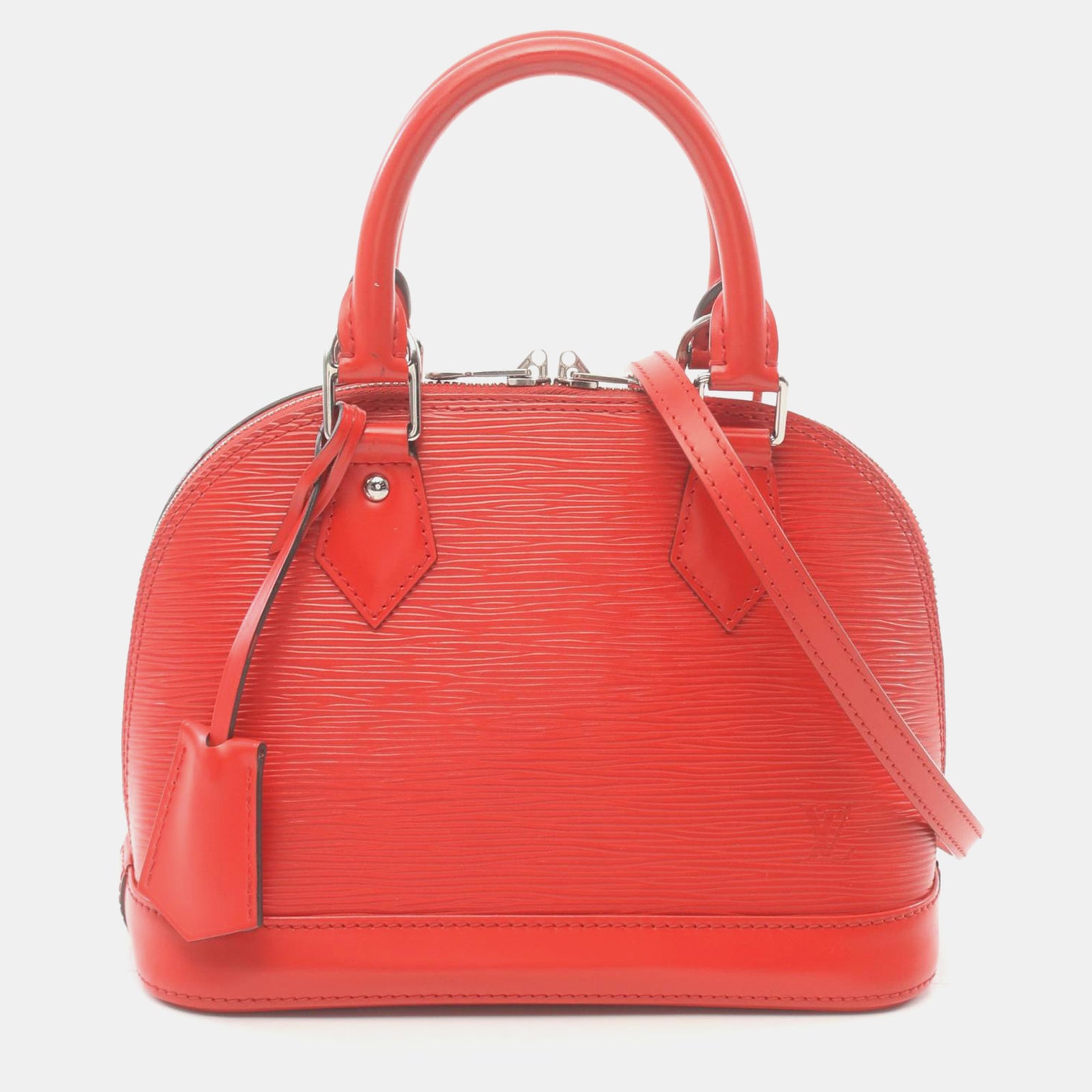 Louis Vuitton Sac cartable BB Alma en cuir rouge