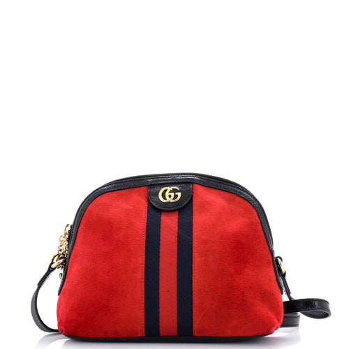GUCCI Ophidia Dome Shoulder Bag Suede Small