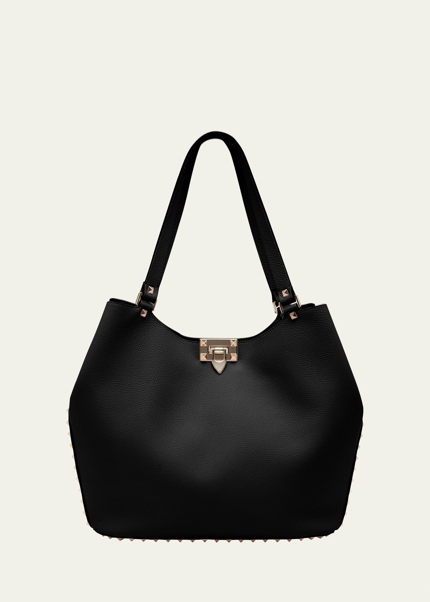 Valentino Small Rockstud Leather Tote Bag