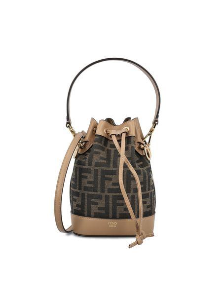 Women's Mon Tresor Minibag In Ff Fabric in Brown | 8BS093ALP3