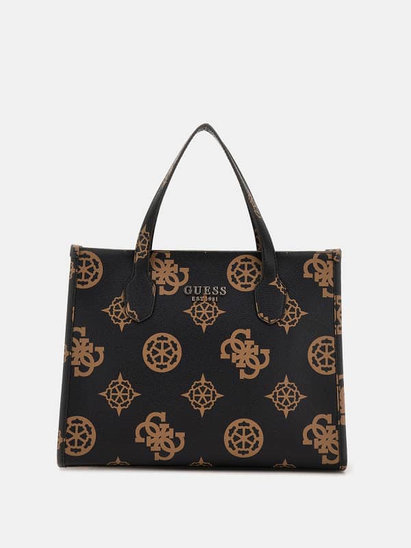 Guess Sac à main Silvana 4G avec logo pivoine