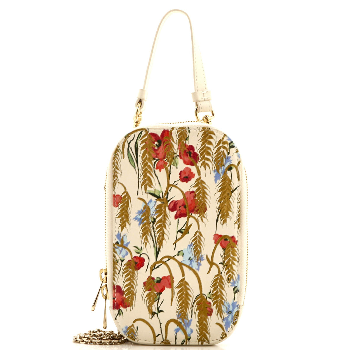 Christian Dior Lady Dior Phone Holder on Chain Printed Leather