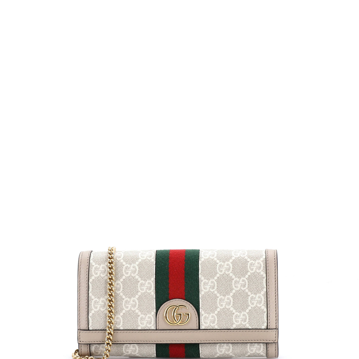 Gucci GUCCI Ophidia Wallet on Chain GG Coated Canvas with Leather