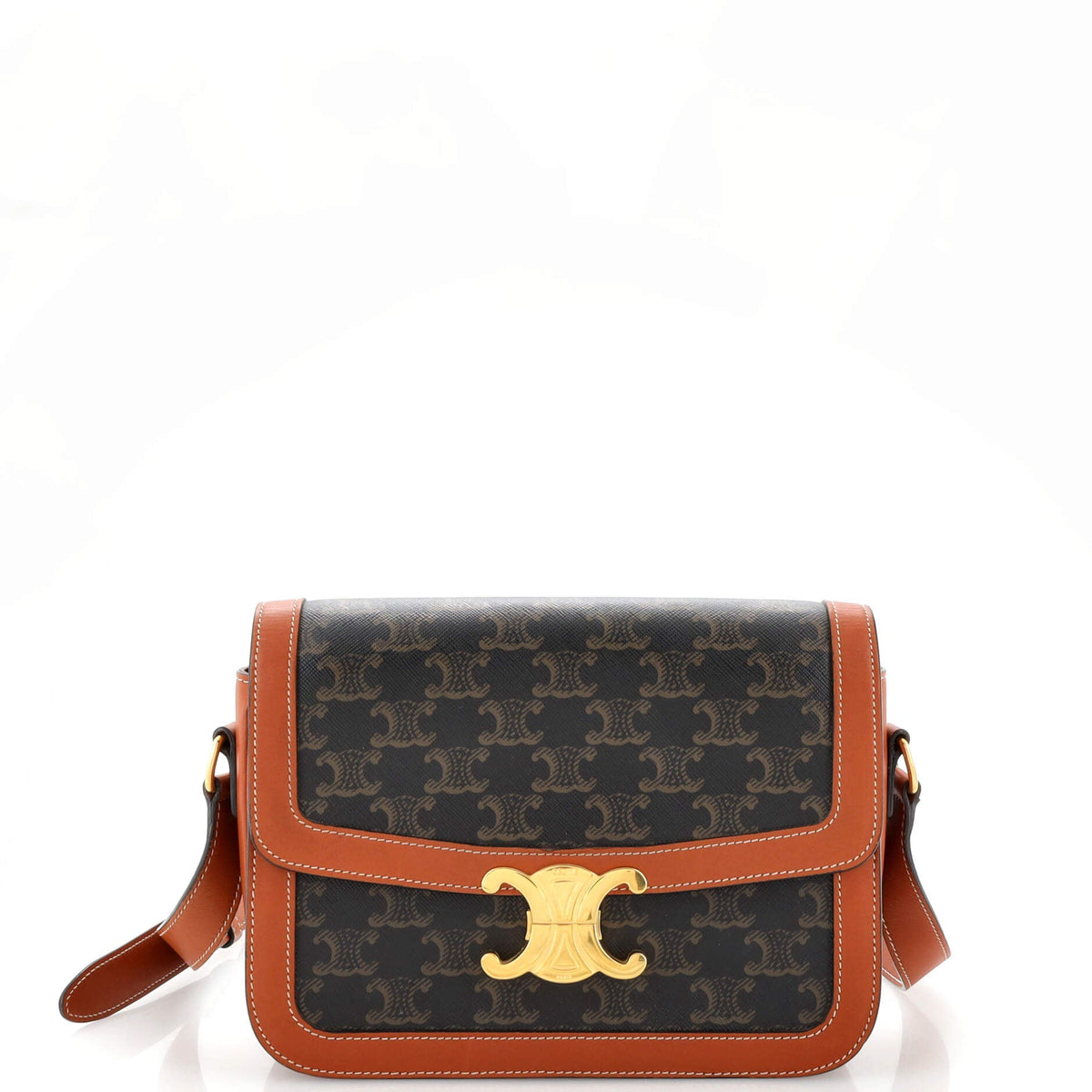 Celine CELINE Triomphe Shoulder Bag Triomphe Coated Canvas Medium