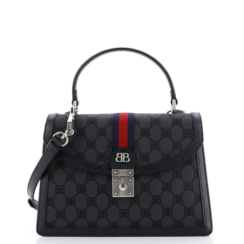 x Gucci The Hacker Project Top Handle Bag Kleine BB Canvas