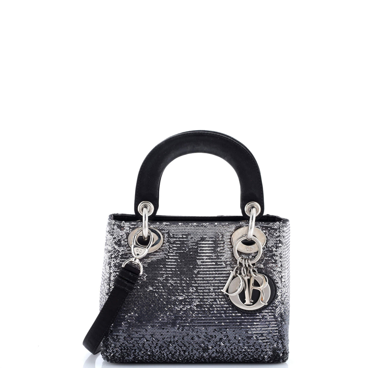 Christian Dior Lady Dior Bag Embellished Satin Mini