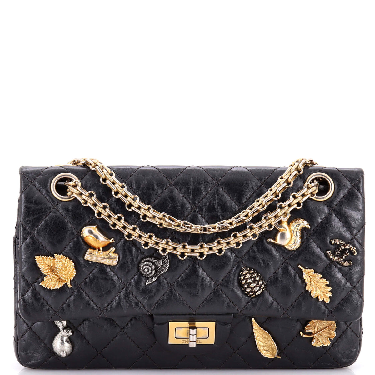 Chanel CHANEL Lucky Charms Reissue 2.55 Flap Bag Quilted Aged Calfskin 225
