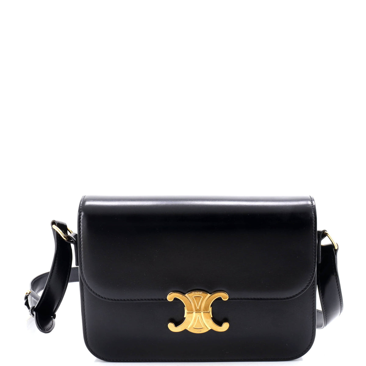 Celine CELINE Triomphe Shoulder Bag Smooth Calfskin Medium