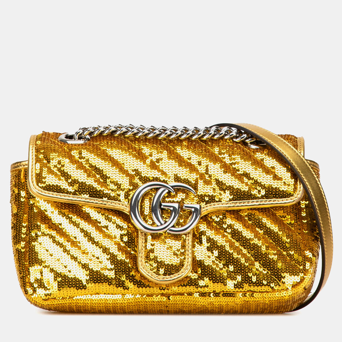 Gucci Small GG Marmont Sequined Crossbody Bag