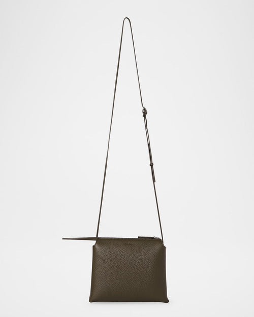 Mini Nu Twin Crossbody Bag in Deer Leather