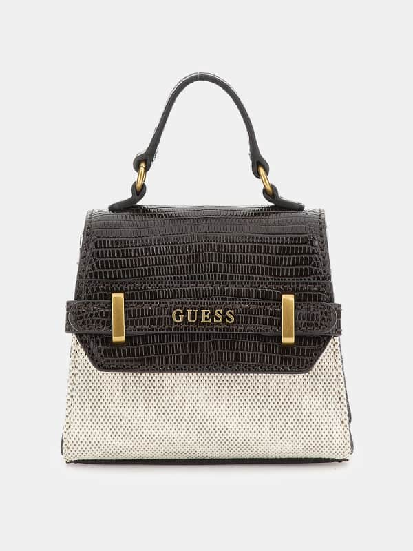 Guess Sestri Mini-Handtasche in Kroko-Optik