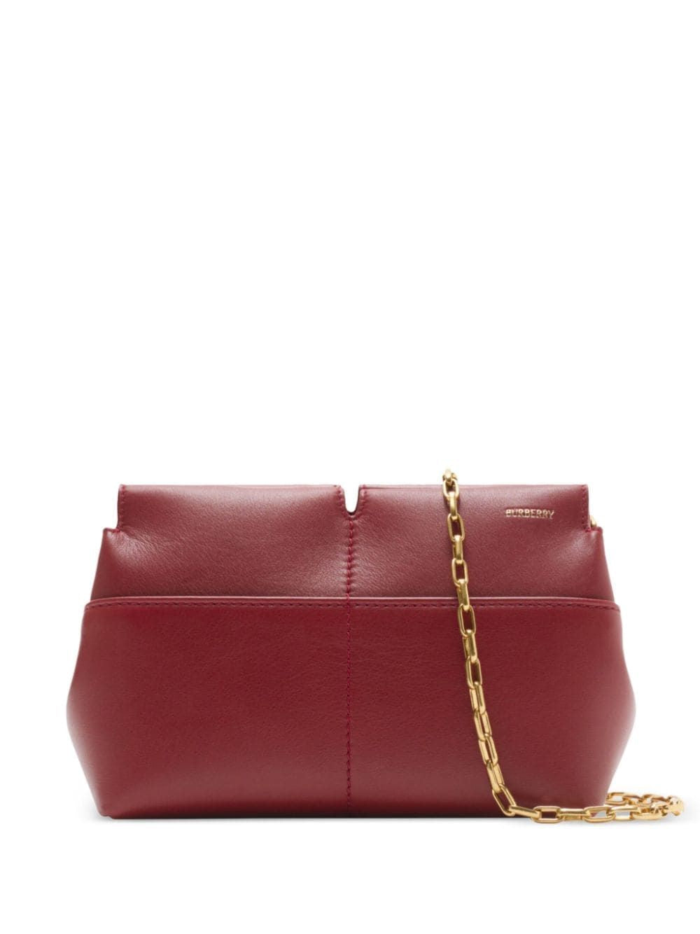 Burberry Women's Snip Clutch Chain Bag in Ruby | 8095363159923