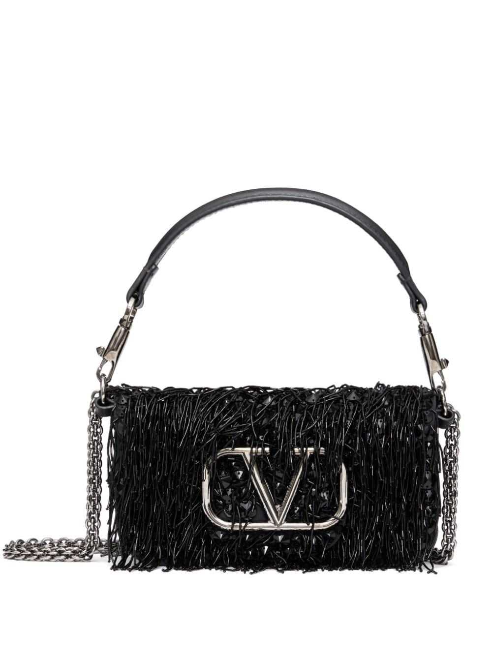 Valentino Women's Loco Small Shoulder Bag in Jettnero | 5W0B0K53EKK