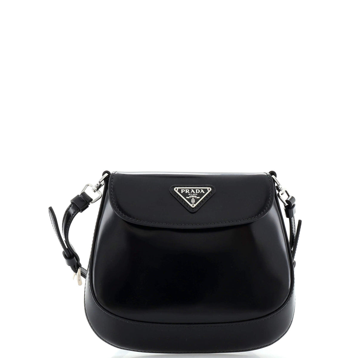 Prada PRADA Cleo Flap Shoulder Bag Spazzolato Leather Mini