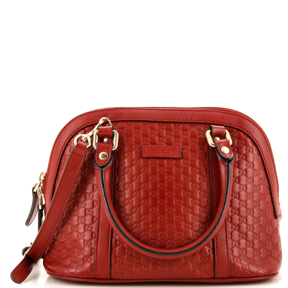 GUCCI Convertible Dome Satchel (Outlet) Microguccissima Leather Mini