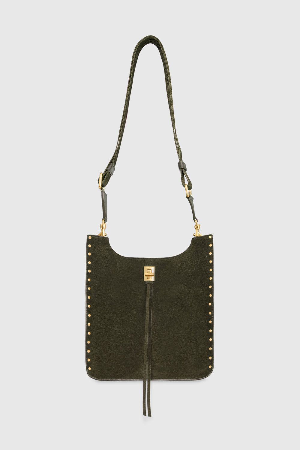 Rebecca Minkoff Darren Medium Feed Bag In Moss