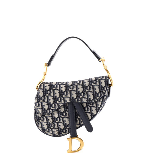 Saddle Handbag Oblique Canvas Mini
