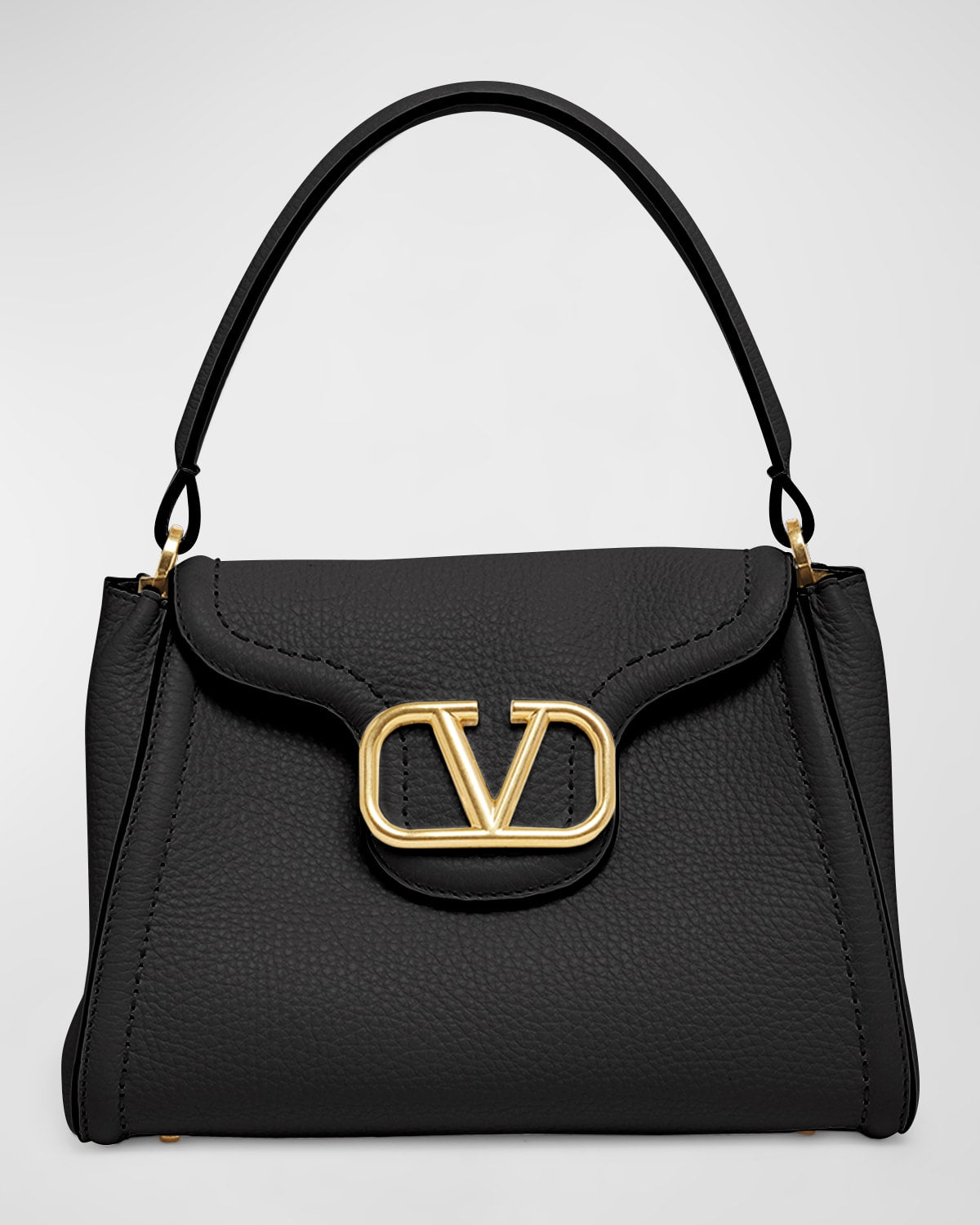 Valentino Alltime Leather Top-Handle Bag