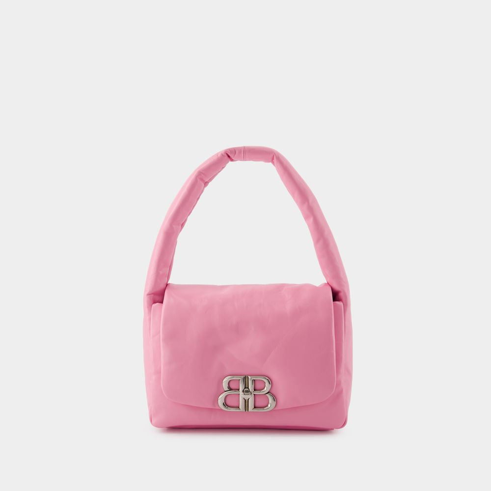 Balenciaga Women's Monaco S Sling Shoulder Bag in Pink | 787896 Color 2AA3Z Color 5820