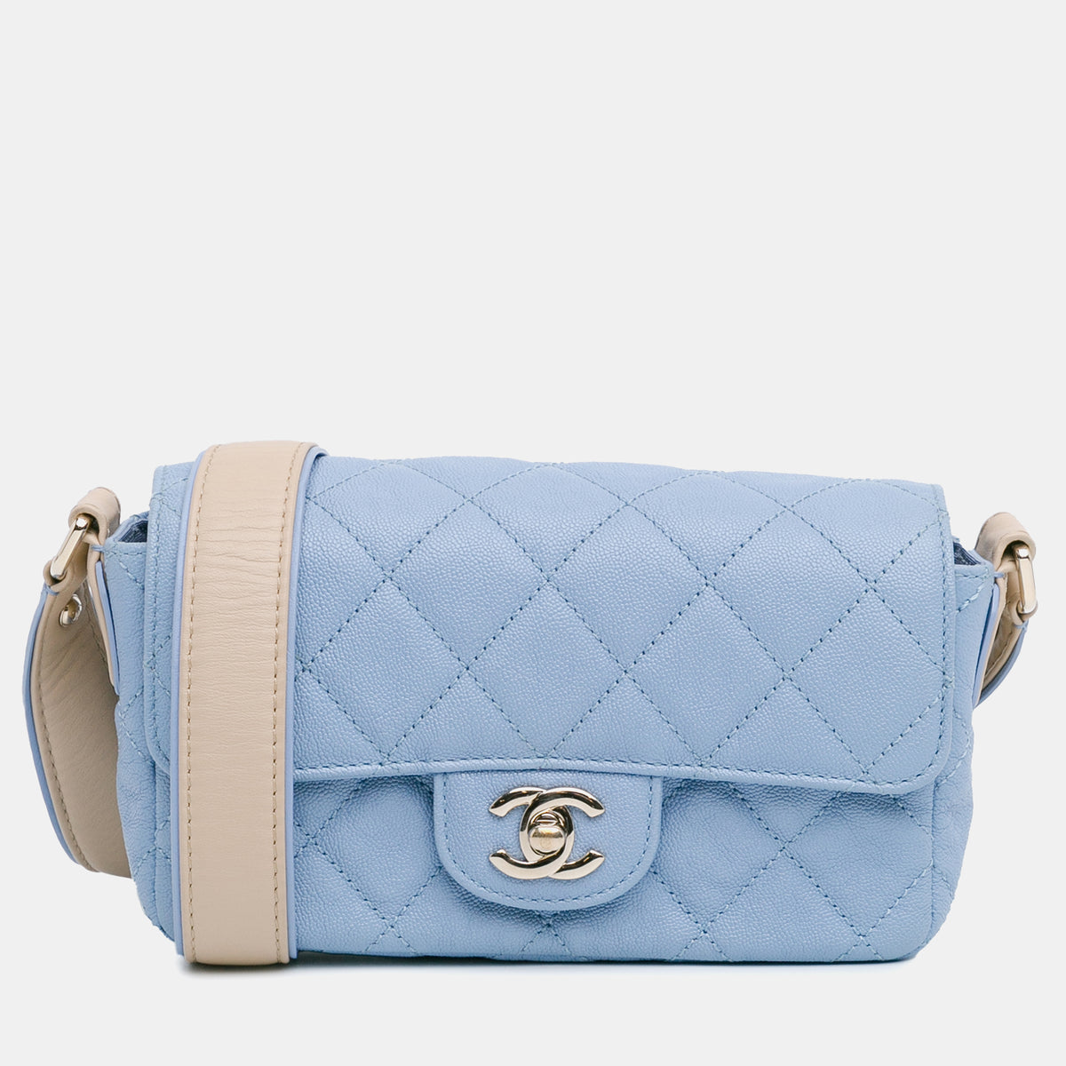 Chanel CC Quilted Caviar Single Flap