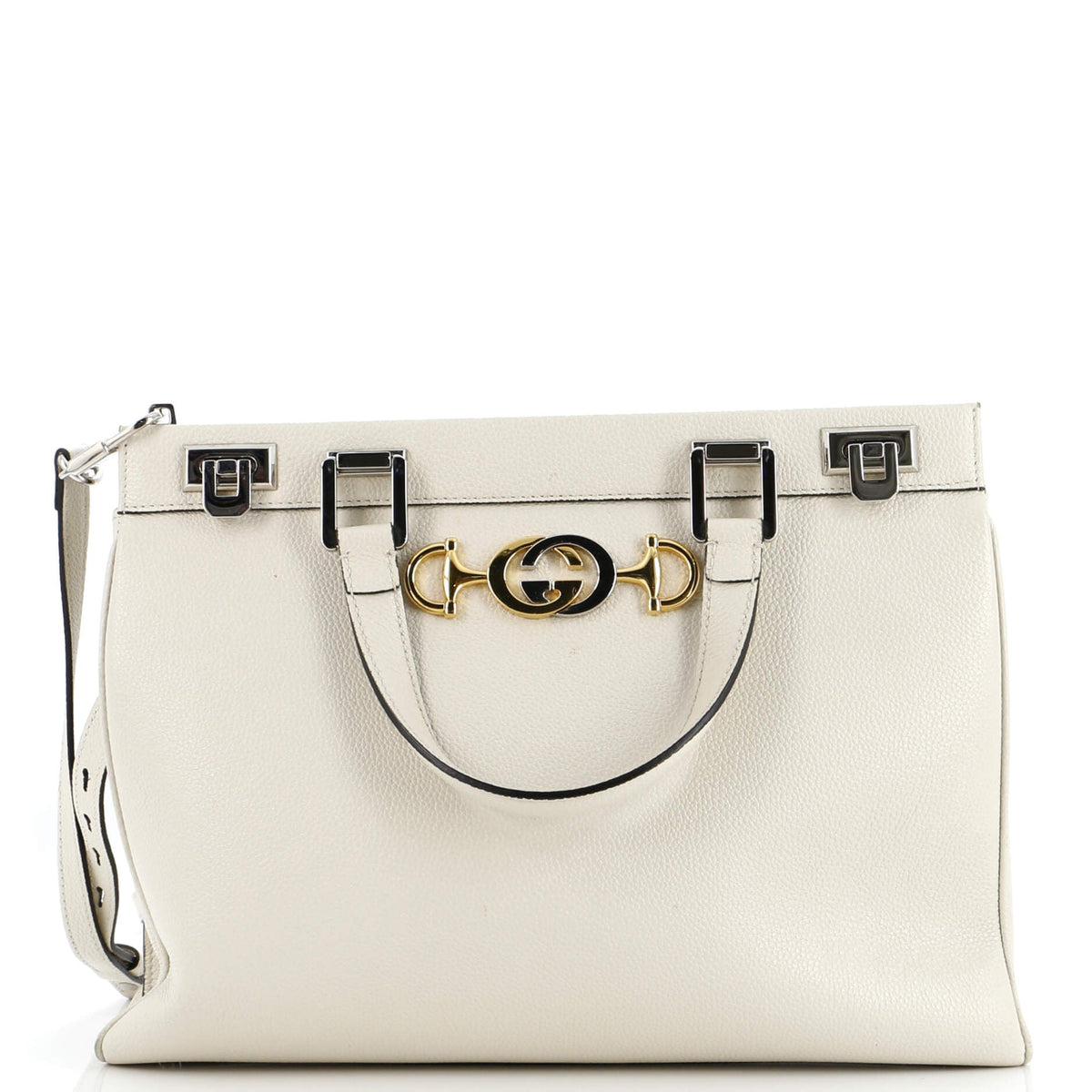 Gucci GUCCI Zumi Top Handle Bag Leather Medium