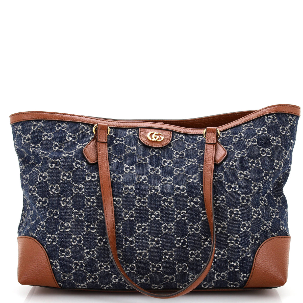 Gucci GUCCI Ophidia Shopping Tote GG Denim Medium