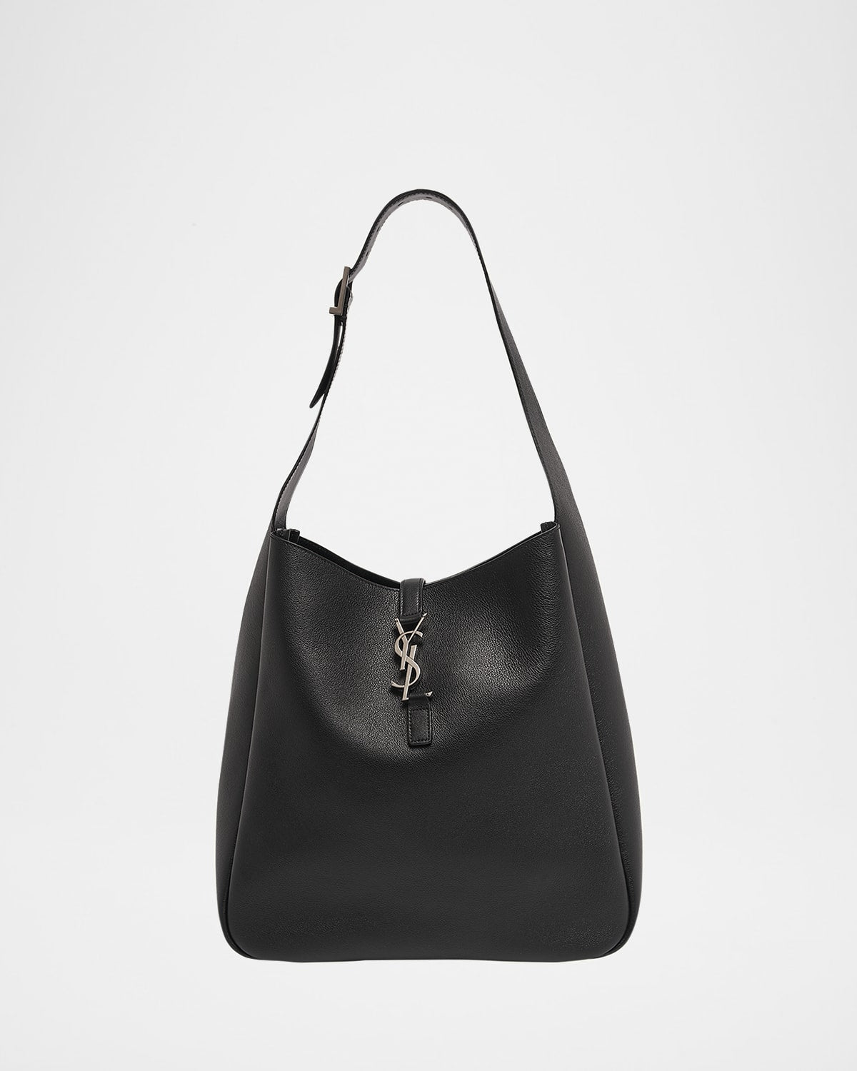 Saint Laurent Le 5 A 7 Large Hobo Bag in Smooth Leather