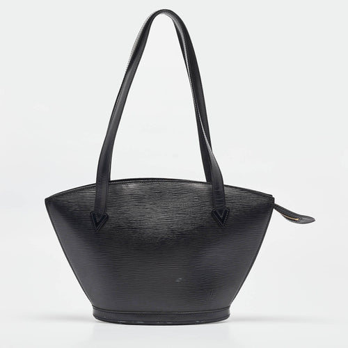 Black Epi Leather Saint Jacques PM Bag
