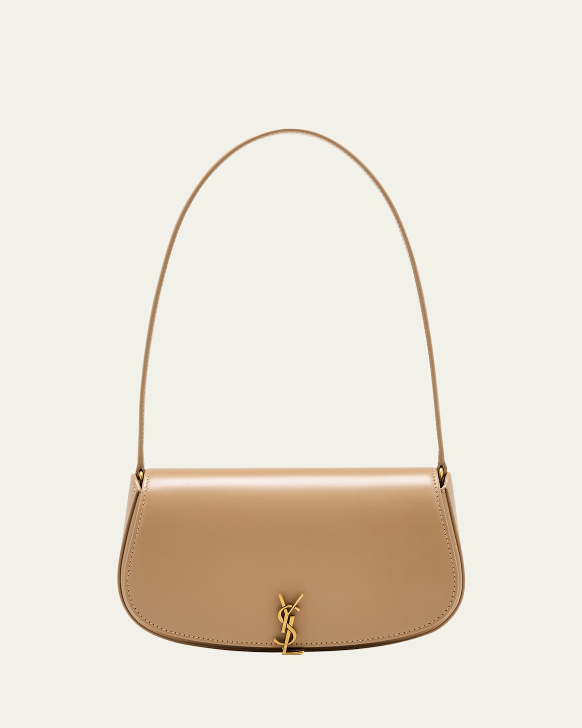 Saint Laurent Mini YSL Flap Leather Shoulder Bag