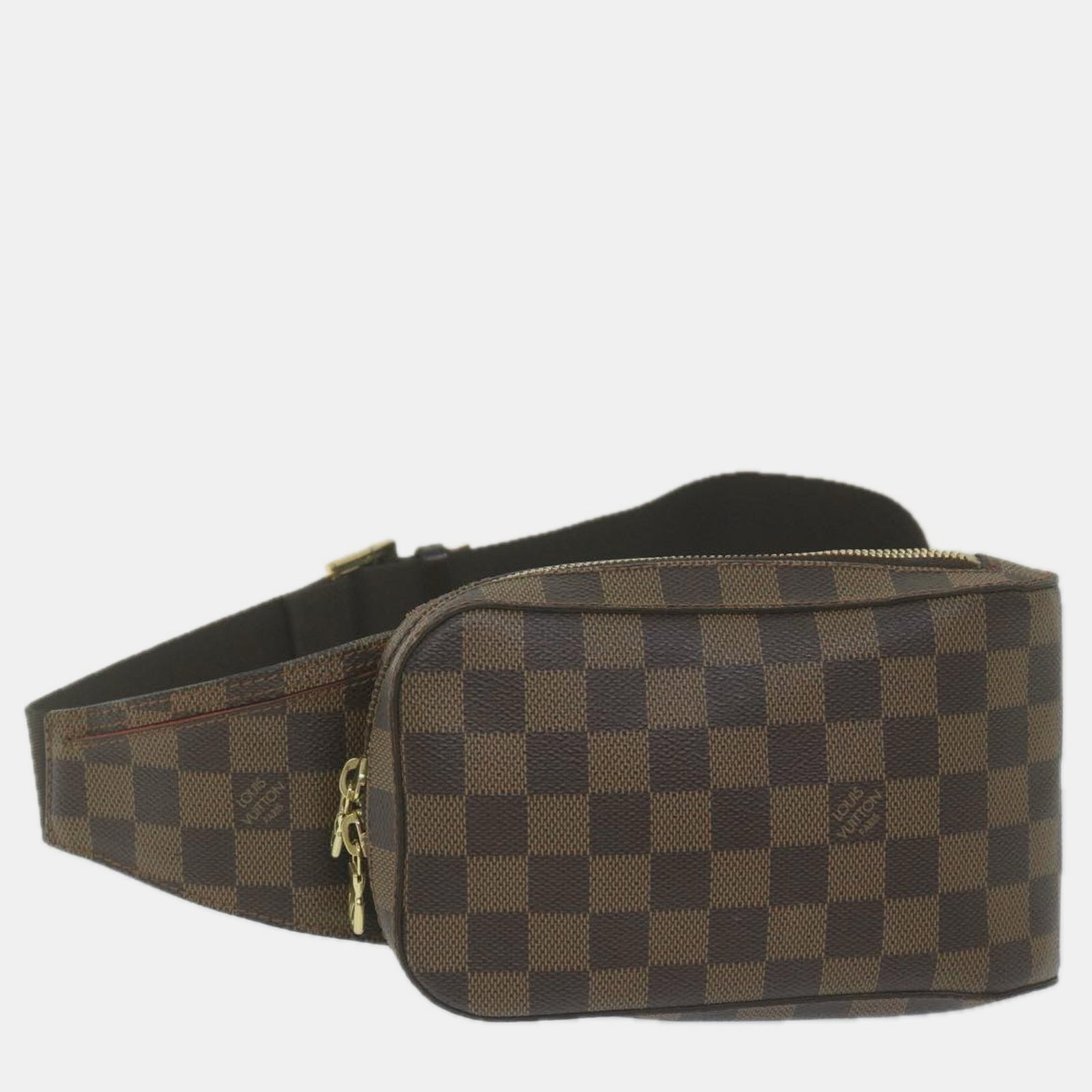 Louis Vuitton Umhängetasche Geronimos aus braunem Canvas