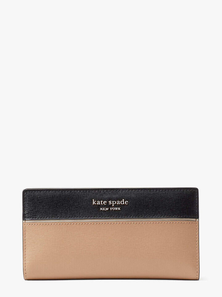 Kate Spade Au Morgan Colourblocked Slim Bifold Wallet