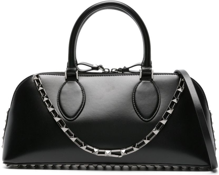 Valentino Garavani Women's Rockstud Embellished Tote Bag in Nero | 3W0B0M72XRZ