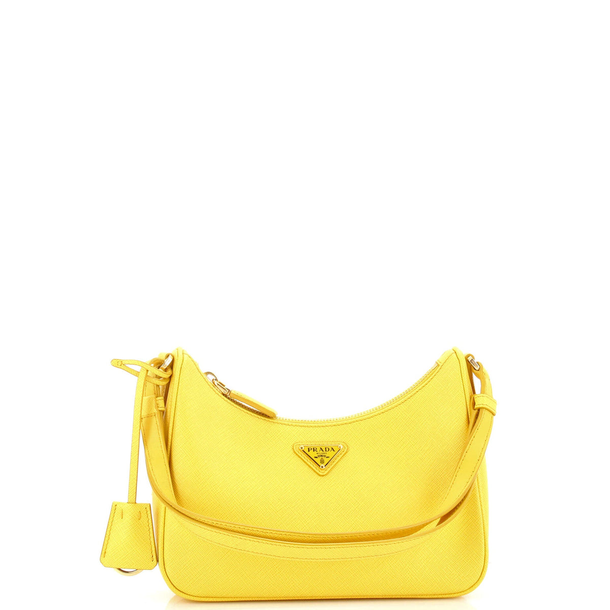 Prada PRADA Re-Edition Hobo Saffiano Leather Mini