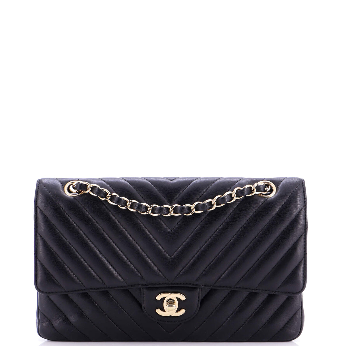 Chanel CHANEL Classic Double Flap Bag Chevron Lambskin Medium