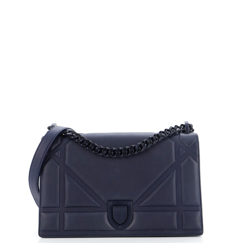 Ultra Matte Diorama Flap Bag Calfskin Medium